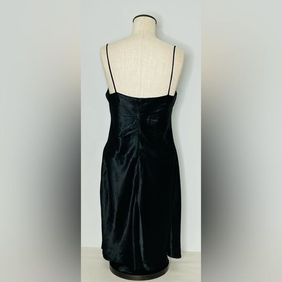 Vintage 90’s Black Satin Strappy Slipdress  by J.B.S. Ltd. size 10 - Picture 6 of 10